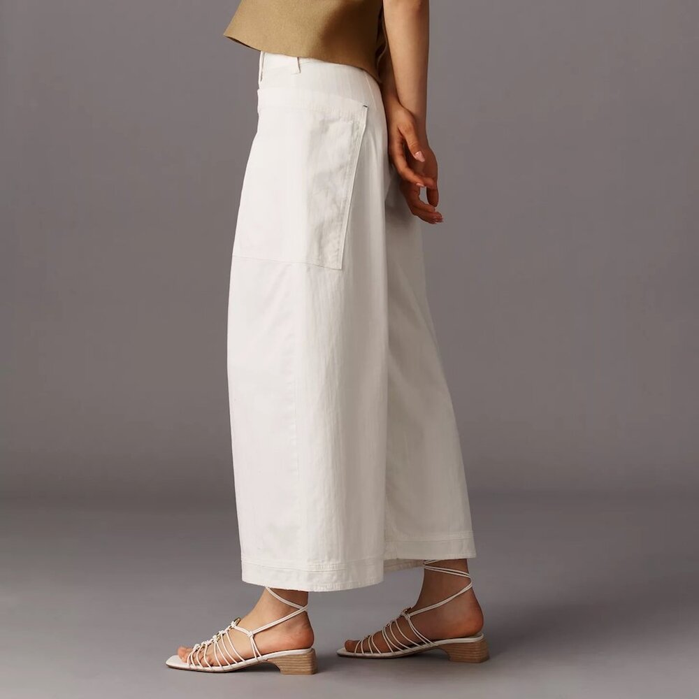 ANTHROPOLOGIE | Pilcro | 98% Cotton Wide-Leg Utility Pants | NWT - Picture 5 of 8